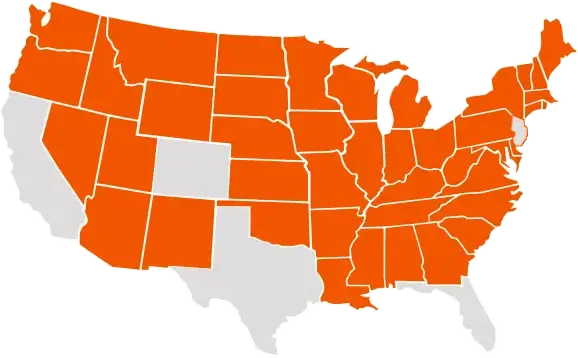 Arcosa Crushed Concrete Region Map
